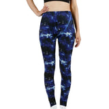 Leggings Women's Space Dark Blue Leggins Print Pants High Quality Fitness Trousers Mujer Hot Gym Stretch