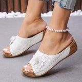 Breakj Women's Shoes 2025 Spring And Summer New Slope And Open Toe Wearing Slippers Women Cool