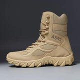 Men High Quality Brand Military Leather Boots Special Force Tactical Desert Combat Men's Boots Outdoor Shoes Ankle