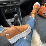 Breakj New Large-Size Thick-Soled Sports Single Shoes Women's Shoes Round Head With Casual Single