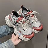 Small White Shoes Female Online Celebrities Breathable 2024 New Heightened Leisure Daddy Shoes All Kinds Of Lightweight Sports