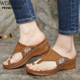 summer large size women's shoes retro thick heel womens sandals wedges shoes for women sandalias mujer platform