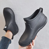 Boots Women's Rubber Anti-skid Colorful Unisex Ankle Boots Lightweight Slip On Boots Shoes 2020 Water-proof Drop