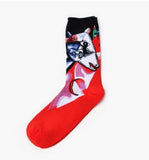 Cotton Socks Funny Oil Painting Fashion Happy Socks Night Winter Male Female Colorful Print Van Gogh Art Sock one