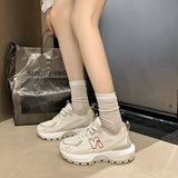 Daddy Shoes And Women's 2024 Autumn New Breathable Light And Thick-Soled Leisure Sports Agan