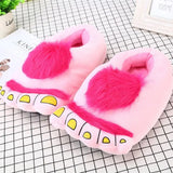 House Slippers Women Winter Animals Fluffy Shoes Kids Living Room Warm Slippers Soft Indoor Rabbit Girls Ladies Flat