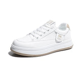 Breakj 2025 Spring Small White Shoes New Korean Ins Female Student Platform Increased Sports Board Shoes Casual Shoes Street Shot
