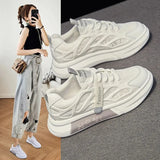 Gradient Thick Sole Sneakers 2023 Summer Breathable Sneakers Casual Designer Girls Platform