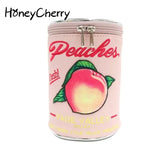 Capacity Makeup Bag Lovely And Delicious Peach Can Cosmetic Bag, Lovely And Creative Peach Storage Bag, Cute