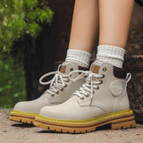 Breakj Yellow Boots British Cargo Martin Boots Men's Ankle Boots 2024 Spring And Autumn Single Boots Platform Versatile Hiking Boots