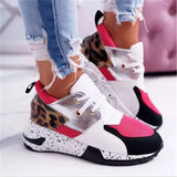 Winter New Leopard Print Dad Shoes Girl Leopard Print Super Fire Sports Shoes Women's Casual Platform Heighten