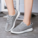Summer Women Vulcanized Shoes for Breathable Mesh Shoes Women Sneakers Lightweight Mesh Casual High Quality Green