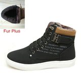 2022 Hot Men Shoes Fashion Warm Fur Winter Men Boots Autumn Leather Footwear For Man New High Top Canvas Casual Shoes