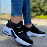 Femme Platform Sneakers 2021 Fashion Casual Sports Shoes Women's Velcro Wedge Running Shoes Size 43 Zapatillas
