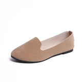 Flat Shoes 2021 Summer Suede Casual Platform Women Shoes Pointed Toe Candy Colors Footwear Party Shoe Ladies Large