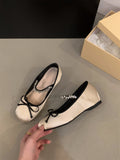 Pink Ballet Single Shoes Women's Shoes 2024 New French Spring And Fall Mary Jane Gentle Evening