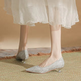 Autumn New Soft Leather Head Not Tired Single Shoe Fine Heel Temperament Shallow Versatile High-Heeled Shoes Work