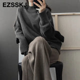 sweaters warm sweater oversize female women's turtleneck 2020 Autumn Winter women's wool sweater women's jumper pull