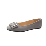 And Autumn Flat Bottom Large Shallow Women's Shoes Black Work Shoes Driving Bean Shoes Ballet Shoes Pregnant Women