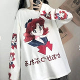Harajuku Tshirt Streetwear Anime t shirt Females Cool Cartoon Print Hip Hop Streetwear Funny Print Casual Pink