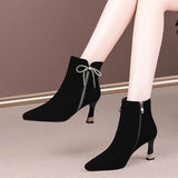 Breakj New Ankle Boots Women's Source Diamond Boots Women Increased Fashion Comfortable And Velvet