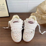 Breakj Niche Design Cranberry New Board Shoes Female Small White Shoes Platform Lightweight And Versatile Students Increase Fashion