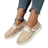 Breakj Women's Shoes New 2023 Leisure Lace With Flat-Bottomed Single Shoes One Foot Lazy
