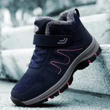 Hiking Shoes Boots for Men Women Keep Warm Plush Non-slip Caminhadas Trekking Ankle Boots Waterproof Sneakers Casual
