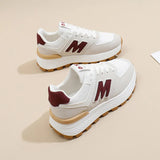 Breakj 2025 Spring Small White Shoes New Korean Ins Schoolgirls Heighten Platform Sports Board Shoes Casual Shoes
