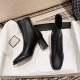 Breakj Version Of The College Wind High And Short Boots 2025 Autumn And Winter New White Thin Boots French Head Thick And Martin