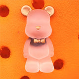 Resin Cute Animals Shoe Charms Decorations Kawaii Bow Tie Bear Shoes Buckle Accessories for Croc Jibz Kids Party Gift