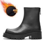 Breakj Square Sleeve Martens Men's Platform Short Boots Men Autumn / Winter Muffin Smoke Boots