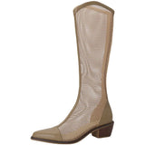 Breakj New Spring And Summer Long Boots And Net Boots Empty Cool Boots Summer Breathable Mesh Yarn Long