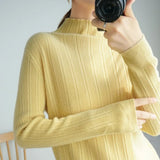 Sweater 2020 New Female Turtleneck Long-sleeved Knitted Pullover Jumper Pull Femme Clothes Loose Designer Winter