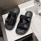 Summer Fashionable Fragrance Sandals Casual Slippers Women's Flip Flops Round Head Comfortable Woman Shoes Platform