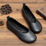 Real Leather Shoes Moccasins Mother Loafers Soft Flats Casual Female Driving Ballet Footwear Comfortable grandma