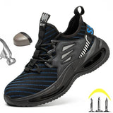Fashion Work Boots Safety Shoes Men Steel Toe Shoes Puncture-Proof Work Sneakers Indestructible Male Shoes Adult Work