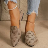 And Autumn 2025 New Large-Size Flat-Bottomed Flat-Soled Single Shoe One-Legged Casual Shallow Bean