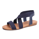 Sandals Flat With Shoes Bandage Bohemia Leisure Lady Sandals Peep-Toe Outdoor women's summer footwear