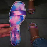 Shoes Bling Colorful Sandals Women 2021 Summer Glitter Femmes Sandales Outdoor Beach Slides Ladies Slippers Flat