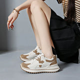 Style Casual Sports Shoes 2024 Spring And Autumn Korean Version Ins100 Fashion Single Shoes Thick-Soled Casual Shoes Women's