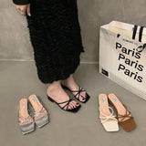 Breakj Small Cool Slippers Children 2025 Summer New Wear Daily Flat Bottom One Word Out Women's