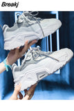Women Platform Chunky Sneakers Designers Fashion Lace Up Casual Shoes Woman Tennis Basket Female Autumn Vulcanized Shoes