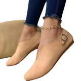 Breakj Summer New Women's Shoes Flat Tip Casual Single Shoes Low Help Shoes Size