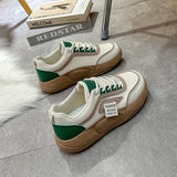 Breakj White Shoes Female Autumn 2023 New Korean Version Versatile Female Student Platform Shoes Casual Sports Shoes Women's Shoes