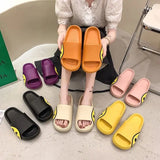 Flip Flops for Couples Smile Face Slippers EVA Fashion Slides Women's Shoes Bathroom Slipper Floor