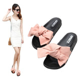 Bow With One Word Drag Direct Selling Leisure Beach Cold Slippers Korean Version Of Sweet Girl Drag