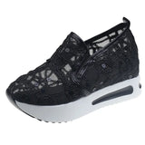 Breakj Breathable Casual Female Sandals Summer New Inner Heighten Student Shoes Korean Version Of A Foot Pedal Lazy Platform Women's