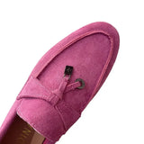 Summer New Sweet Women's Flat Shoes Bean Shoes Autumn Lazy Solid Color Round Head Single Shoes Women's 42 Plus Size