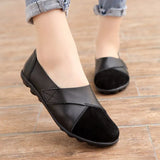 Sale Woman's Flats Shoes woman Soft Genuine Leather Big Size Boat Shoes for Women shose summer